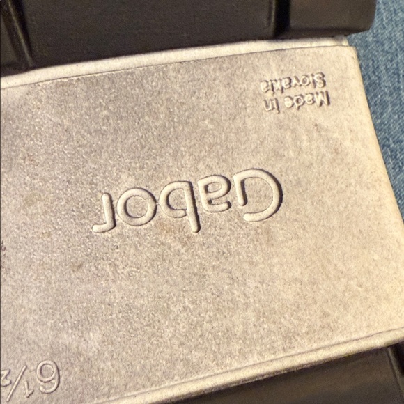 Gabor Black and Gray Leather Shoes - Picture 4 of 6